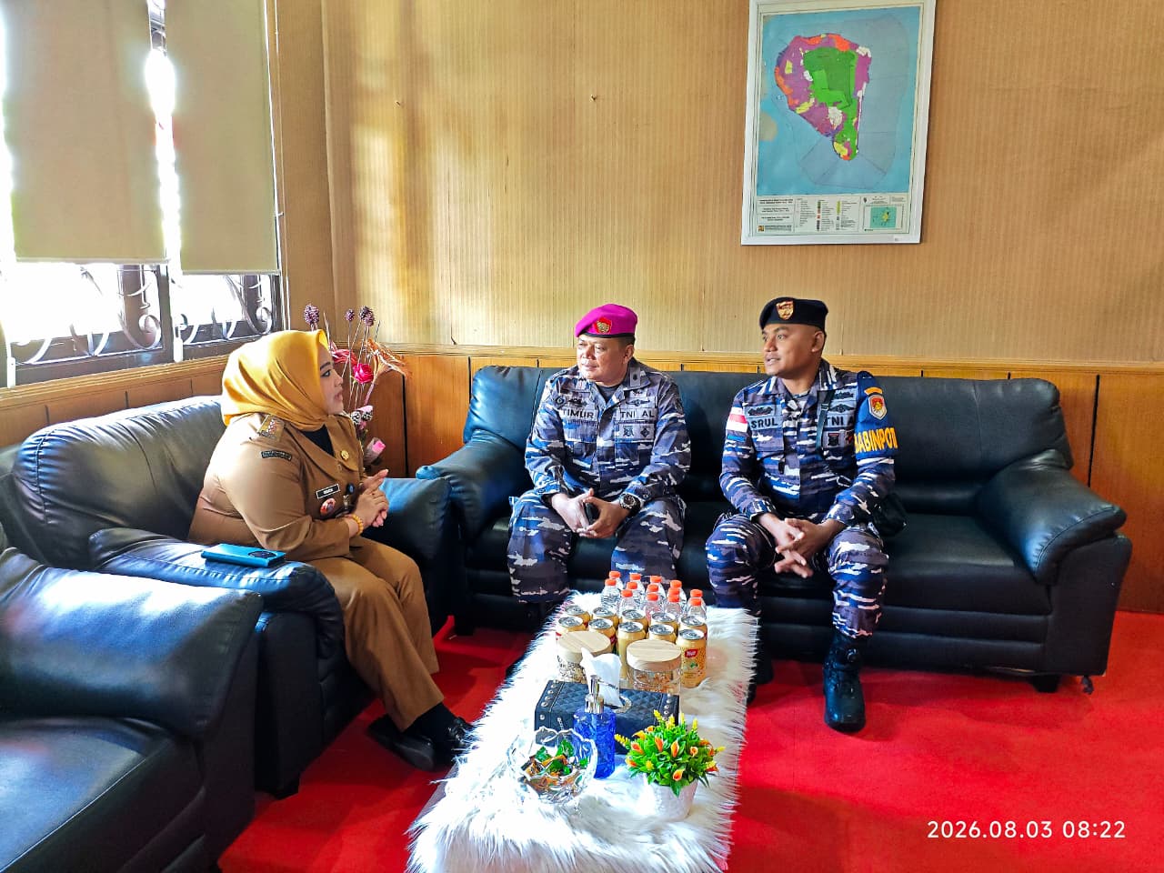 Kunjungan Silaturahmi Pos TNI Angkatan Laut Juata XIII